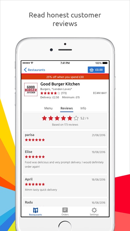 Just Eat: food delivery screenshot-3