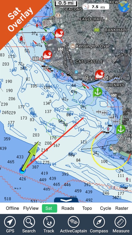 Barbados GPS Map Navigator offline charts & guide