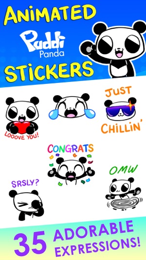Animated Puddi Panda Stickers(圖1)-速報App