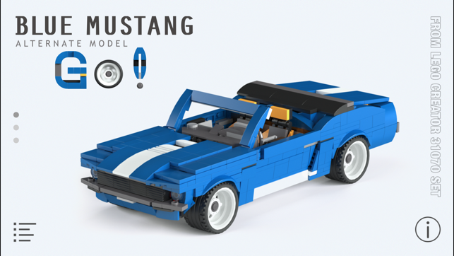 Blue Mustang for LEGO 31070