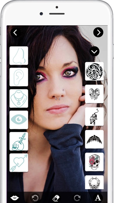 Piercing & Tattos Booth,Filter screenshot 3
