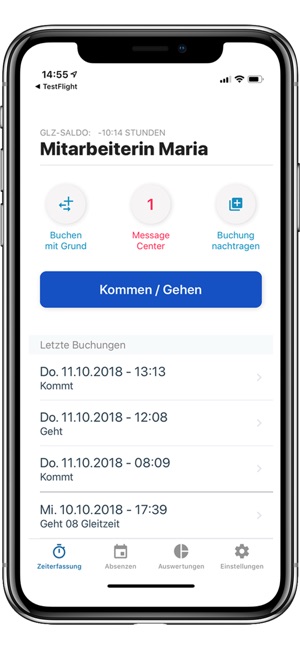 WEKA ArbeitszeitManager(圖1)-速報App