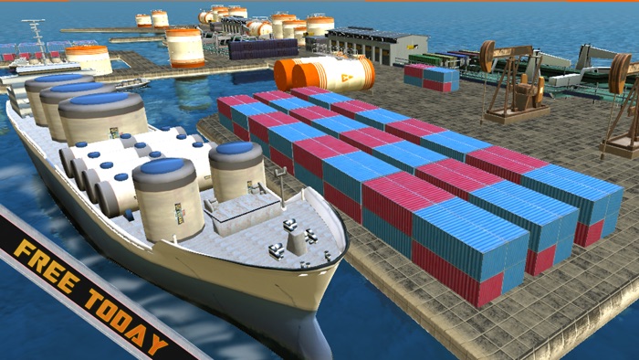 Oil Tanker Cargo Ship Sim 3D
