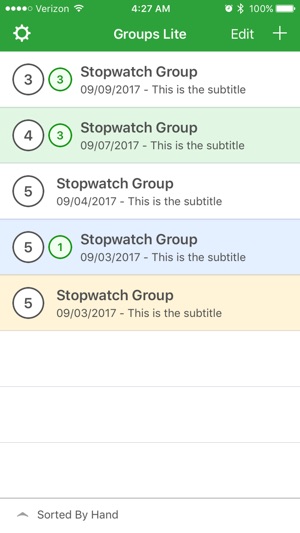 Stopwatch Groups Lite