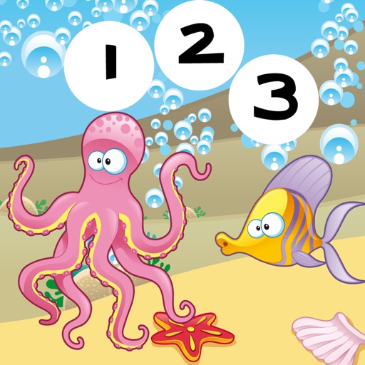 123 Counting For Kids Learning Math With Fun Game!Play With Me&Learn To Count The Underwater Animals Icon