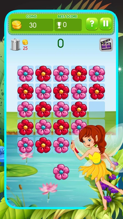 Flowerz Garden Merging - Link Color Match Puzzle