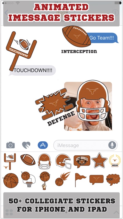 University of Texas Longhorns Animated+Stickers