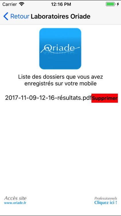 Laboratoires Oriade screenshot-4