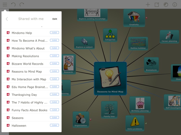 Mindomo (mind mapping) screenshot-0