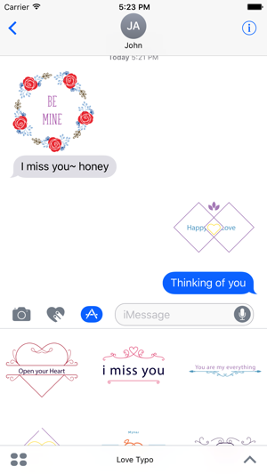 Love Typo - Animated Minimal Typography Stickers(圖3)-速報App