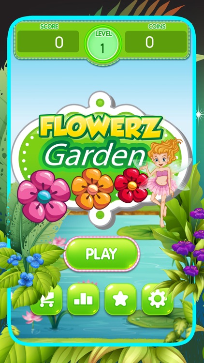 Flowerz Garden Merging - Link Color Match Puzzle