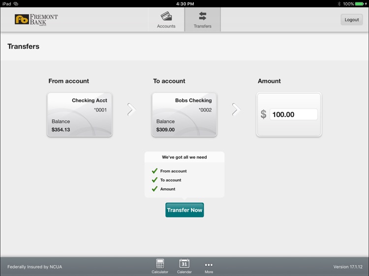 Fremont Bank for iPad screenshot-3