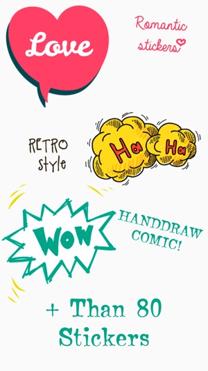 Speech and bubbles Sticker (comic dialog