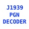 Decode J1939 PGN into Data Page, PDU Format and PDU specific