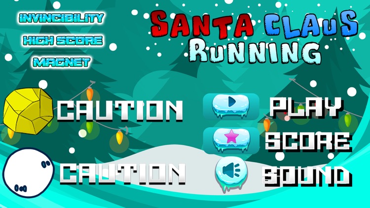 Santa Claus Running Christmas