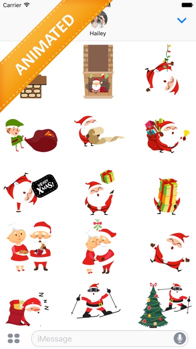 Animated Xmas Santa Stickers screenshot 2