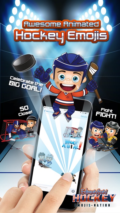 Edmonton Hockey Emojis 2.0 IOS -