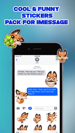 Amber The Fox Emoji Stickers(圖2)-速報App