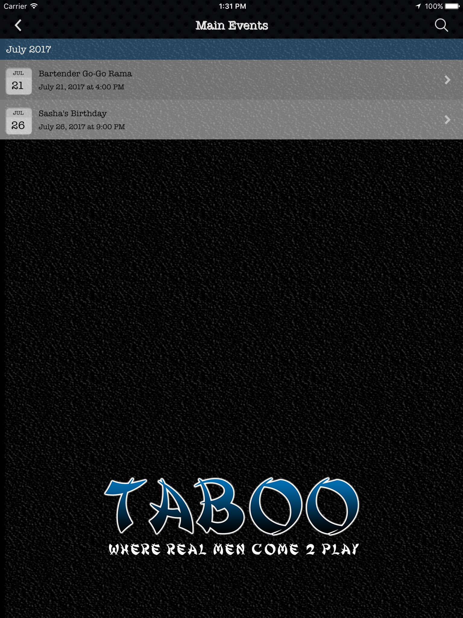 Taboo Men's Club screenshot 3