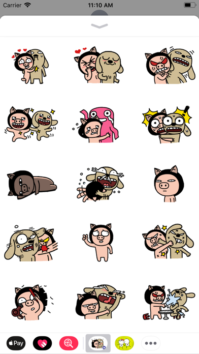 Brown Dog Animated Fun Sticker screenshot 3