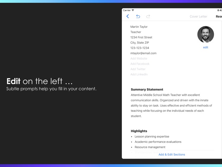 Resumes by Nobody - Resume Builder, 25 Templates
