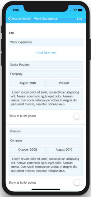 Resume Builder App(圖6)-速報App