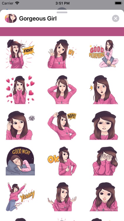 Gorgeous Girl Stickers