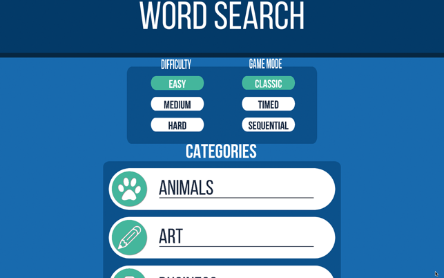 Word Search Game