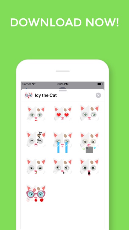 Icy the Cat Animated Stickers