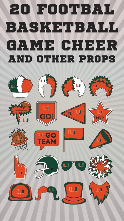 Miami Hurricanes Selfie Stickers