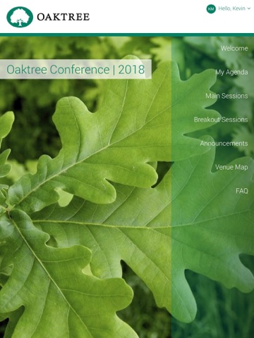 Oaktree Conference 2018 screenshot 2