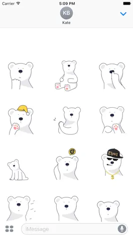 Game screenshot Polar Bear Animated Stickers mod apk