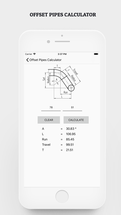 Offset Pipes Calculator screenshot 3
