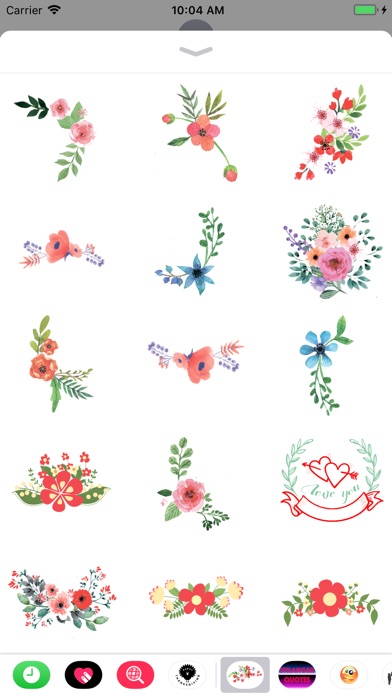 Best Flowers Stickers emoji screenshot 2