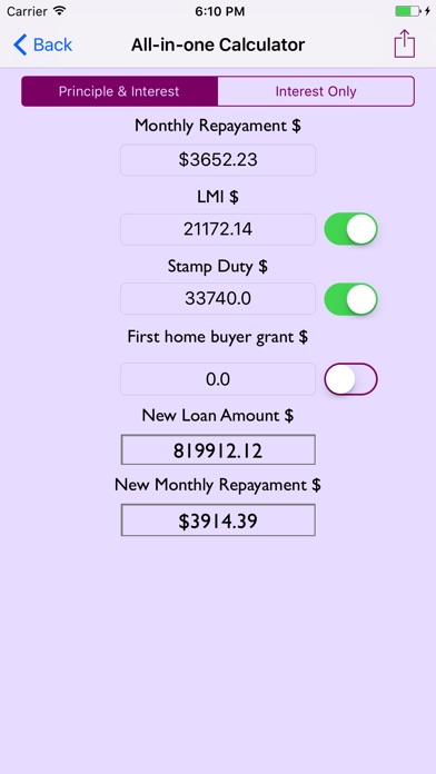 MortgageCalc+LMI&StampDutyLITE screenshot 2