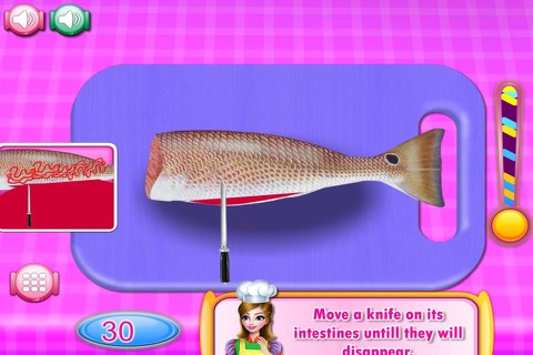 Sara Cooking Fresh Red Fish screenshot 3