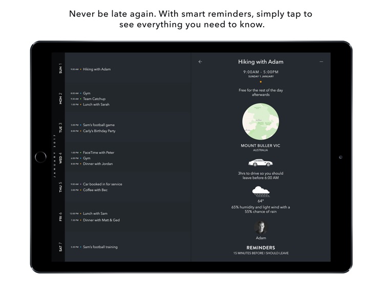 Timepage for iPad