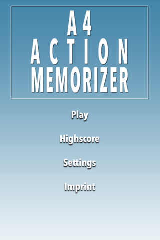 A 4 Action Memorizer screenshot 3
