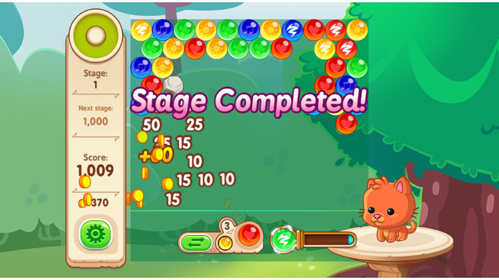 萌宠泡泡龙 - 不要网的小游戏 screenshot 1