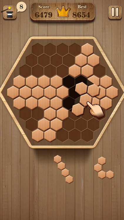 Wooden Hexagon Fit: Hexa Block screenshot-4