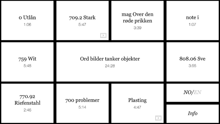 Ord bilder tanker objekter