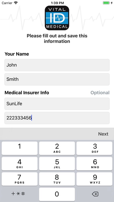Medical Emergency ID screenshot 2