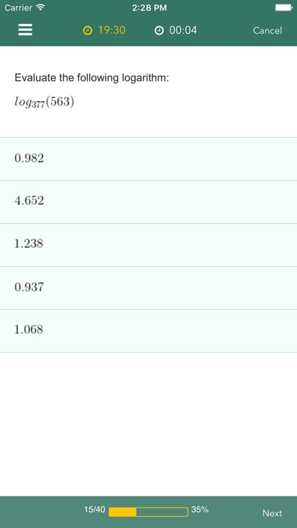 GRE Subject Test Math Practice