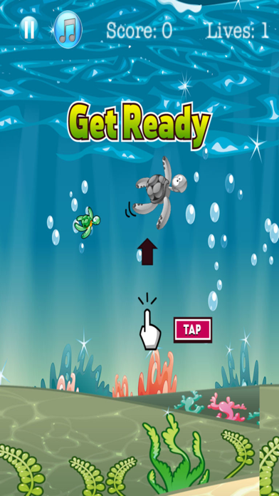 Flappy Turtle - Ocean Jump!のおすすめ画像2