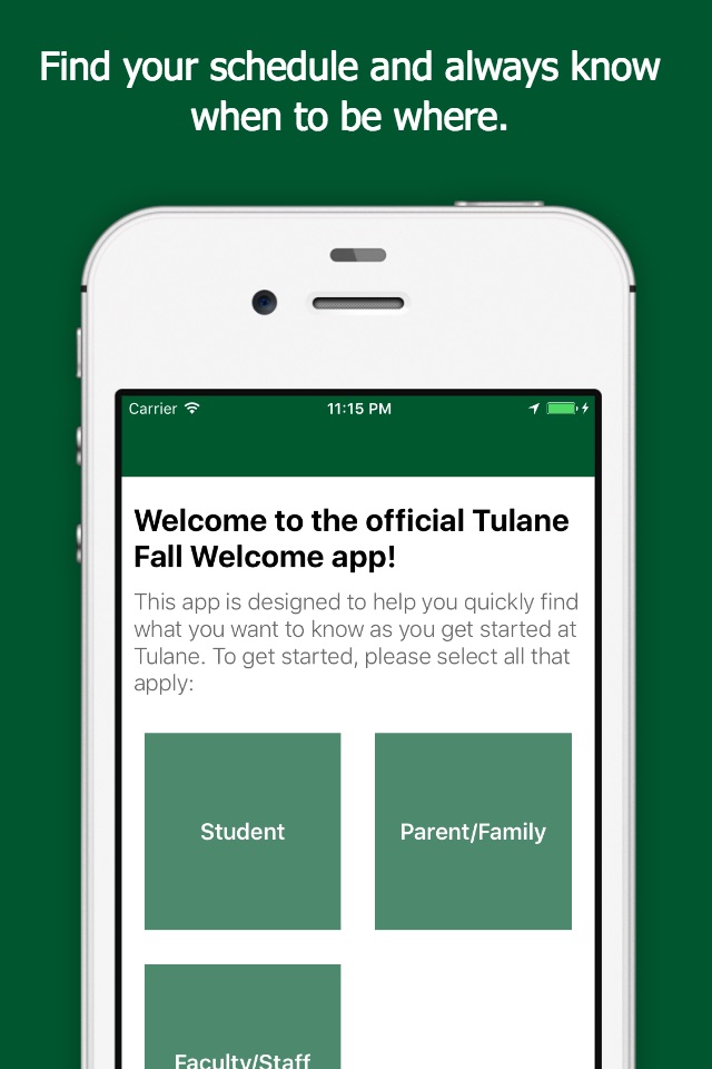Tulane University Fall Welcome screenshot 2