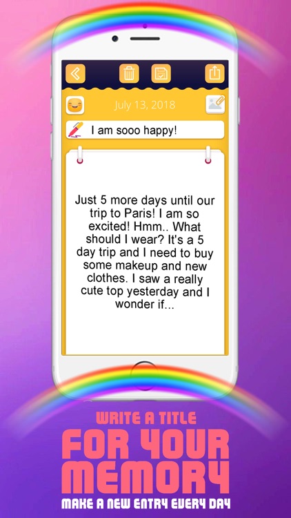 Unicorn Secret Diary with Lock screenshot-3