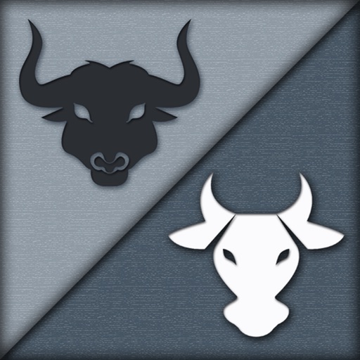 Black Bulls And White Cows Icon