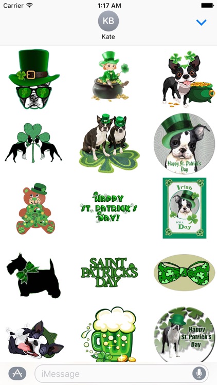 Dog Love Patricks Day Sticker