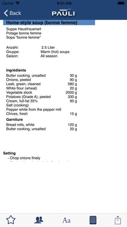 Pauli - The kitchen basics