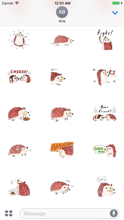 Adorable Hedgehog - HedgMoji Emoji Sticker